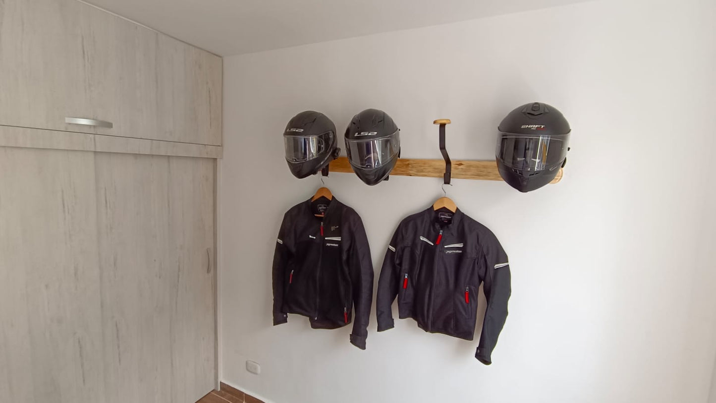 Soporte para cuatro cascos Vertical natural