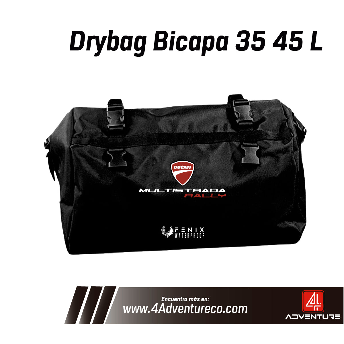 Drybag Apertura Superior Lona Bicapa Ducati Multistrada Rally